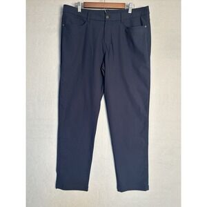 Lululemon Pants Mens Size 36x31 ABC Classic-Fit 5 Pocket Warpstreme Deep Blue